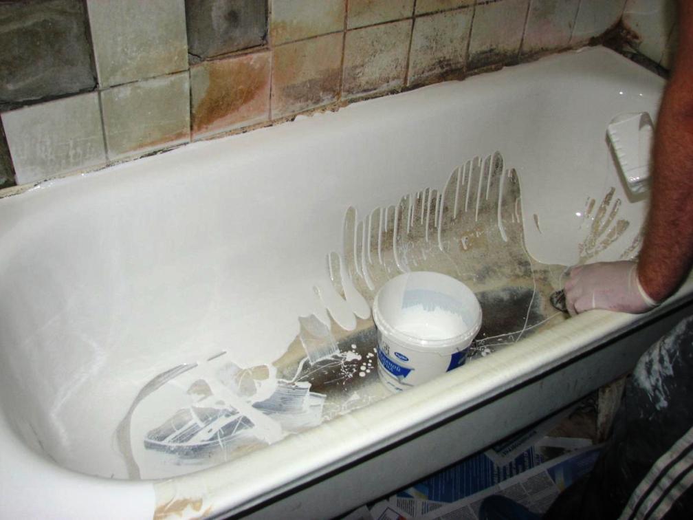 реставрация покрытия акриловой ванны